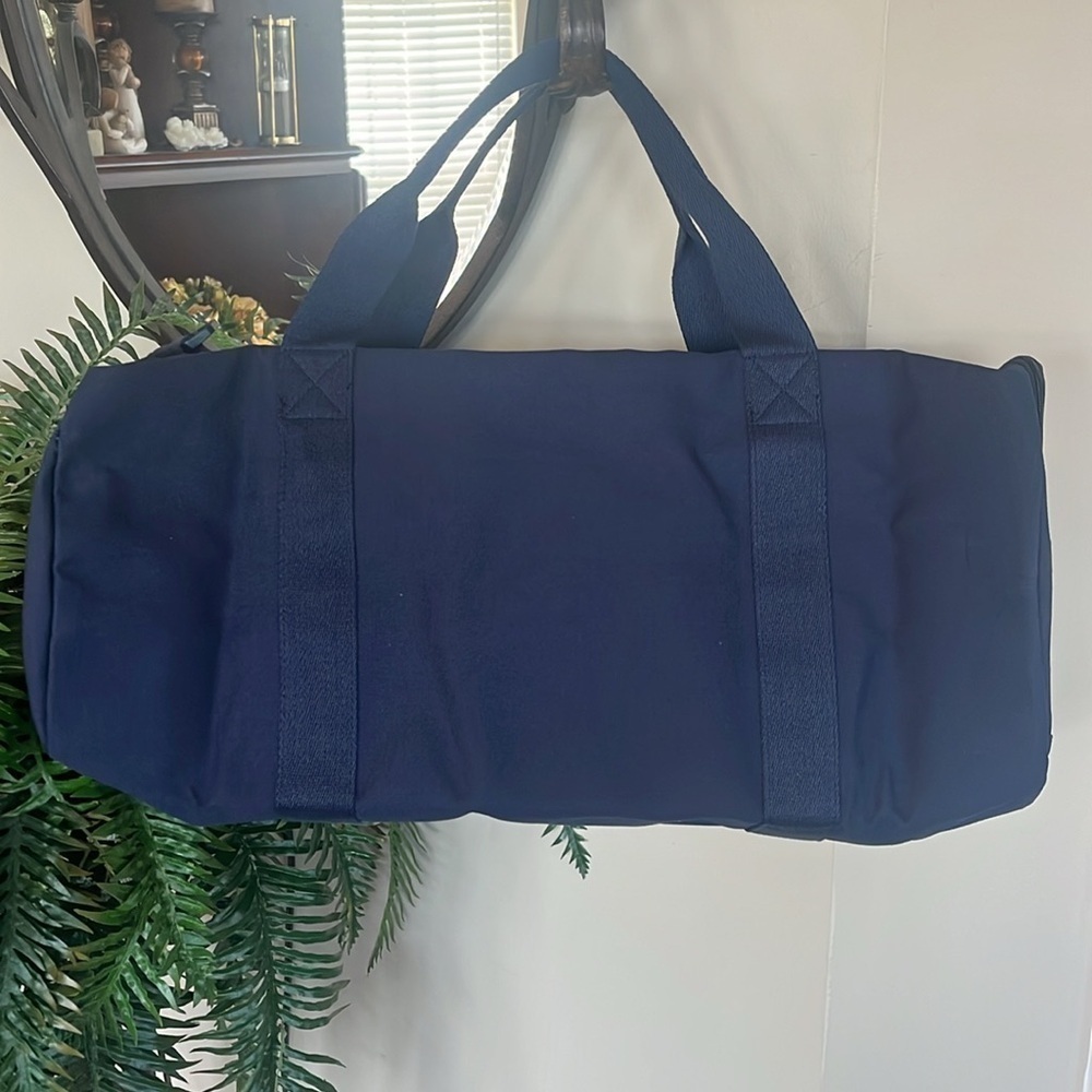 Brand New Polo Ralph Lauren Blue Duffle Bag w/ Embroidered Pony Colorful Logo - Picture 7 of 15